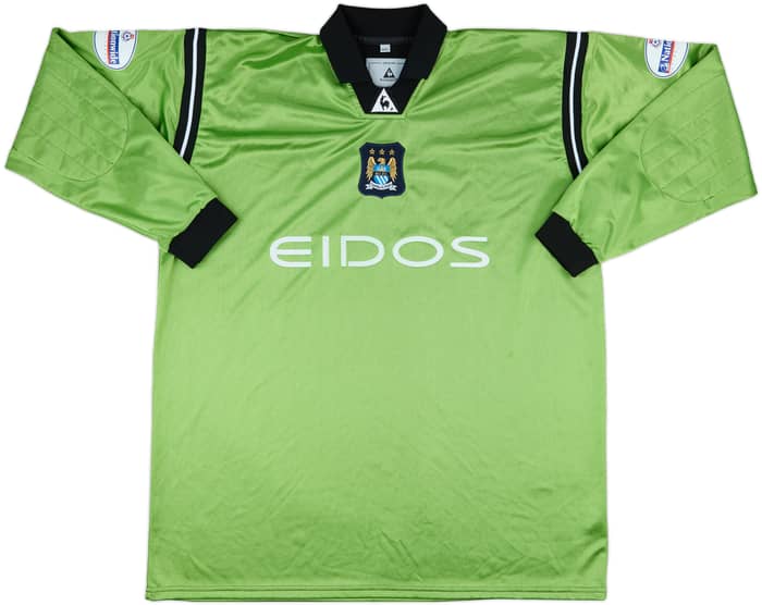 2001-02 Manchester City Match Issue GK Shirt Weaver #1