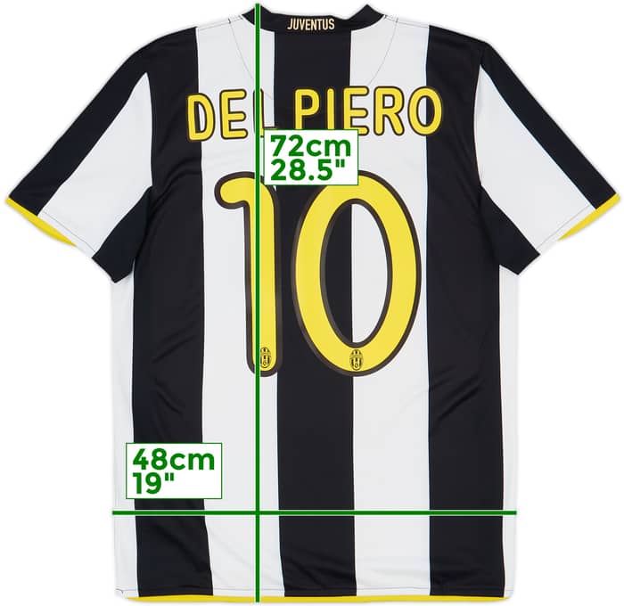 2008-09 Juventus Home Shirt Del Piero #10 - 7/10 - (S)