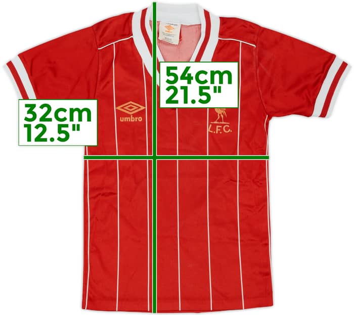 1982-85 Liverpool Home Shirt and Shorts - 6/10 - (S.Boys)