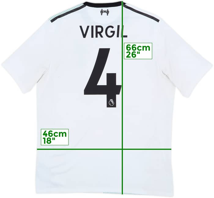 2017-18 Liverpool Away Shirt Virgil #4 - 5/10 - (M)