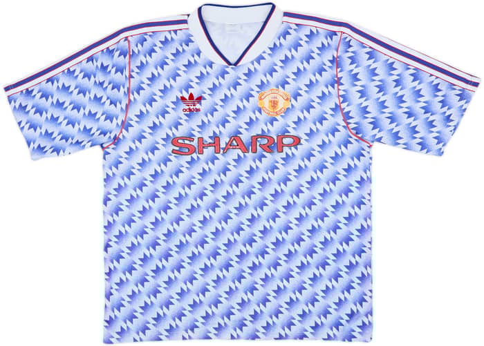 1990-92 Manchester United Away Shirt - 7/10 - (L)