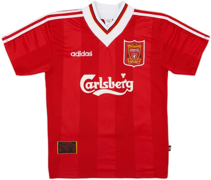 1995-96 Liverpool Home Shirt Rush #9 - 7/10 - (S)