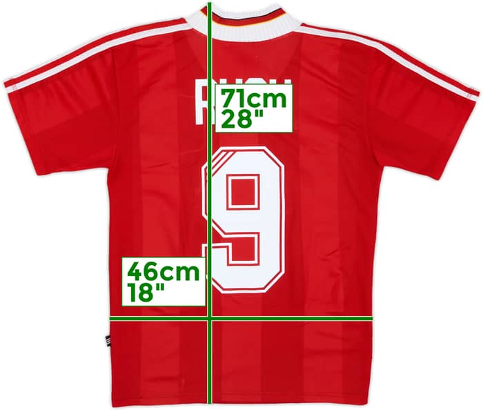 1995-96 Liverpool Home Shirt Rush #9 - 7/10 - (S)