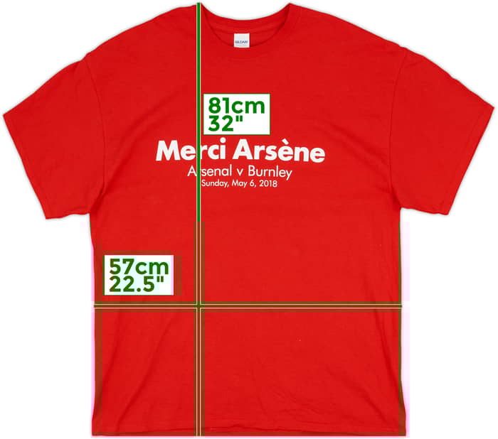 2018 Arsenal "Merci Arsene" Tee - 9/10 - (XL)