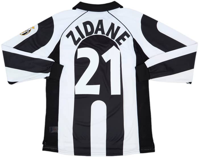 1997-98 Juventus Centenary Home L/S Shirt Zidane #21 (M)