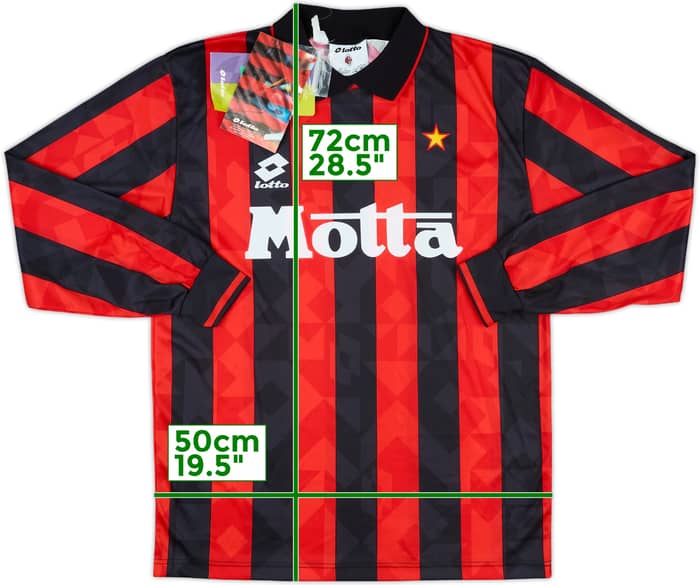 1993-94 AC Milan Home L/S Shirt (M)