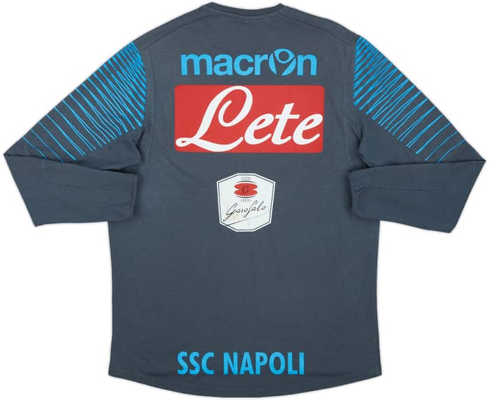 2014-15 Napoli Macron Player Issue Cotton Tee #13 - 5/10 - (L)
