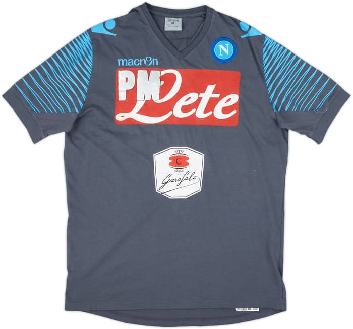 2014-15 Napoli Staff Issue Macron Cotton Tee 'PM' - 5/10 - (M)