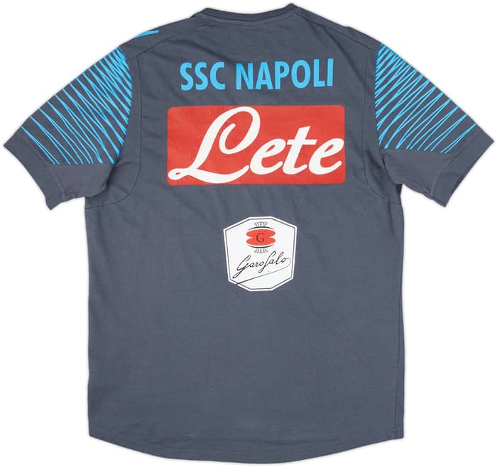 2014-15 Napoli Staff Issue Macron Cotton Tee 'PM' - 5/10 - (M)
