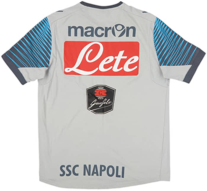 2014-15 Napoli Macron Player Issue Cotton Tee #2 - 6/10 - (M)