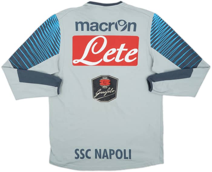 2014-15 Napoli Macron Player Issue Cotton Tee #2 - 6/10 - (M)
