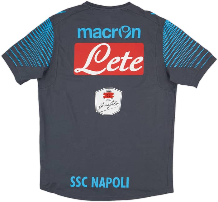 2014-15 Napoli Player Issue Macron Cotton Tee #45 - 6/10 - (XXL)