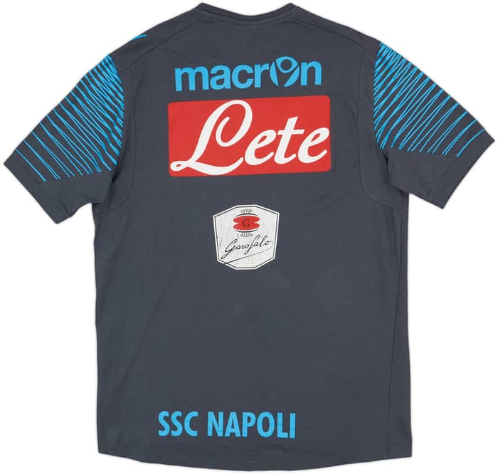 2014-15 Napoli Macron Cotton Tee - 5/10 - (XXL)