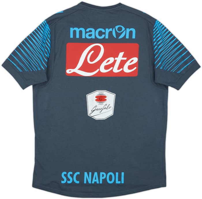 2014-15 Napoli Macron Player Issue Cotton Tee #15 - 5/10 - (L)