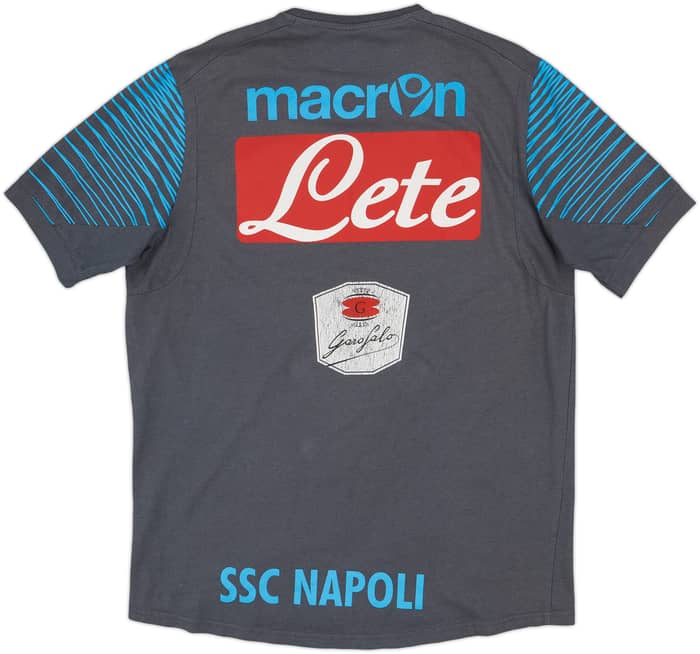 2014-15 Napoli Macron Player Issue Cotton Tee #45 - 6/10 - (XL)