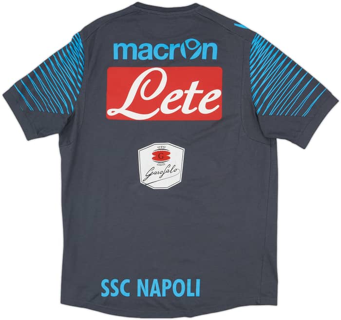 2014-15 Napoli Macron Player Issue Cotton Tee #45 - 5/10 - (XL)