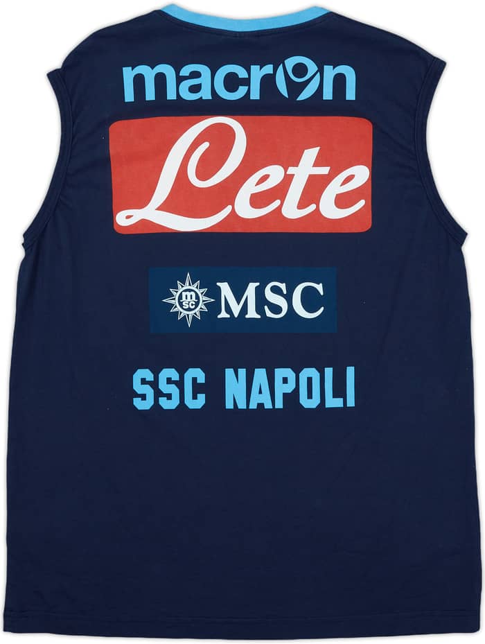 2014-15 Napoli Macron Player Issue Training Vest #45 - 5/10 - (L)