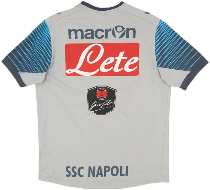 2014-15 Napoli Macron Player Issue Cotton Tee #15 - 7/10 - (L)
