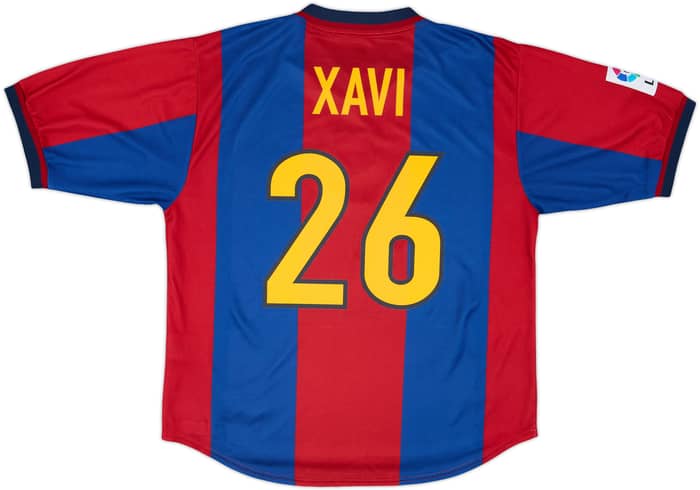 1998-00 Barcelona Home Shirt Xavi #26 - 9/10 - (L) 1998-00 Barcelona Home Shirt Xavi #26 - 9/10 - (L)