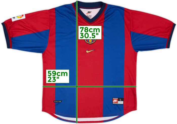 1998-00 Barcelona Home Shirt Xavi #26 - 9/10 - (L) 1998-00 Barcelona Home Shirt Xavi #26 - 9/10 - (L)