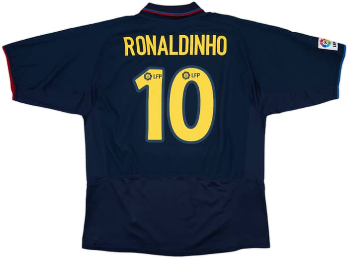 2003-04 Barcelona Third Shirt Ronaldinho #10 - 9/10 - (XL)