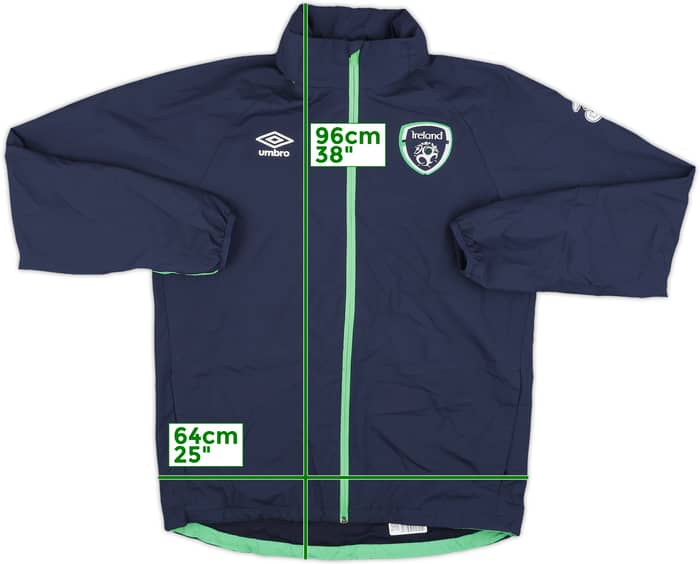 2015-16 Ireland Umbro Hooded Rain Jacket - 8/10 - (M)