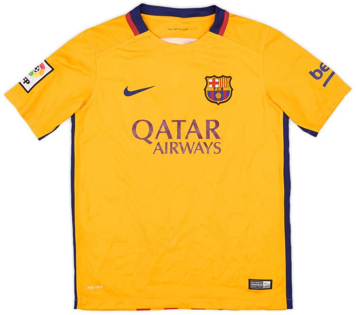 2015-16 Barcelona Away Shirt - 6/10 - (L.Boys)
