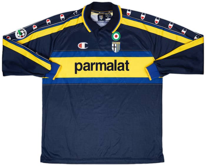 1999-00 Parma Away L/S Shirt Crespo #9 - 8/10 - (XL)
