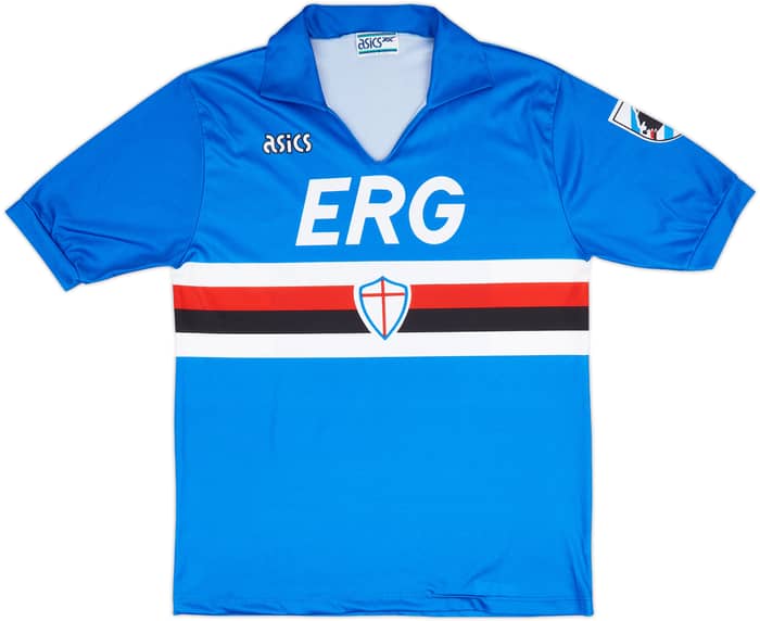1990-92 Sampdoria Home Shirt - 8/10 - (L)