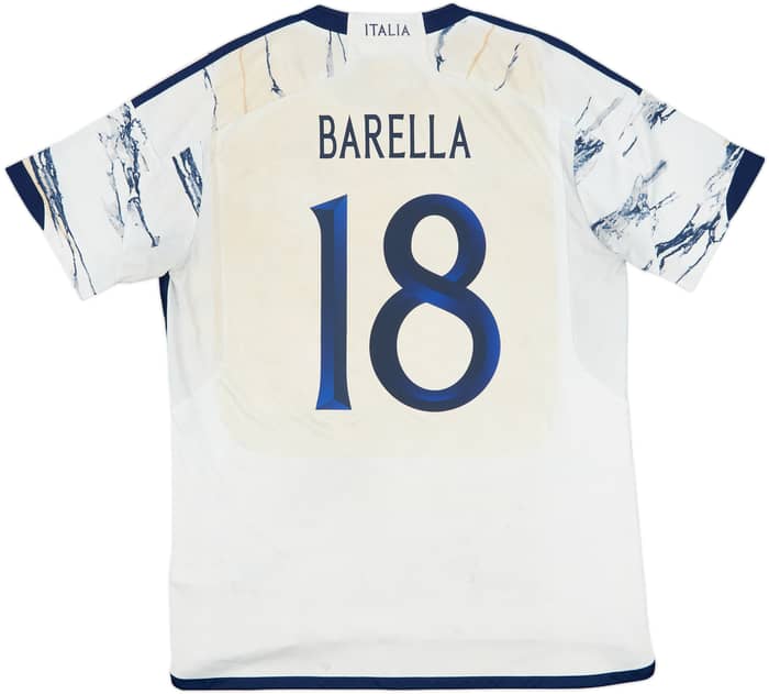 2023-24 Italy Away Shirt Barella #18 - 3/10 - (L)