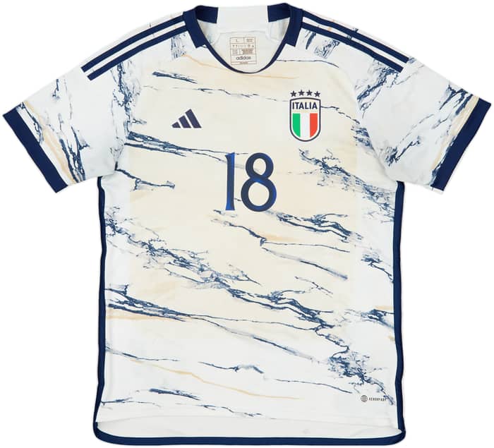 2023-24 Italy Away Shirt Barella #18 - 3/10 - (L)