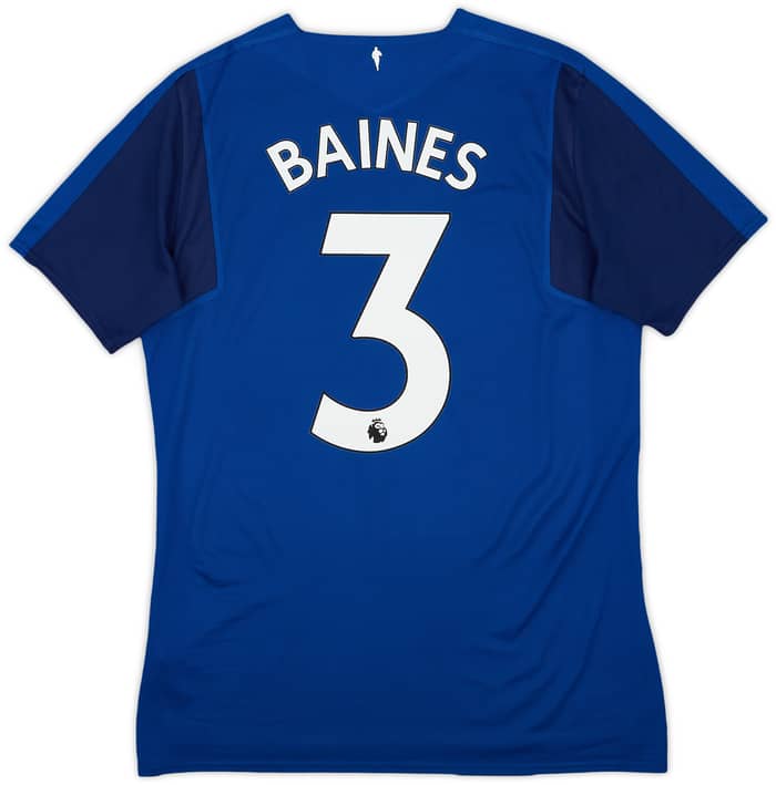 2017-18 Everton Home Shirt Baines #3 - 7/10 - (M)