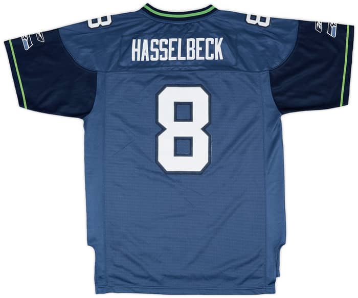 2008-10 Seattle Seahawks Hasselbeck #8 Reebok Premier Home Jersey - 7/10 - (XL.Boys)