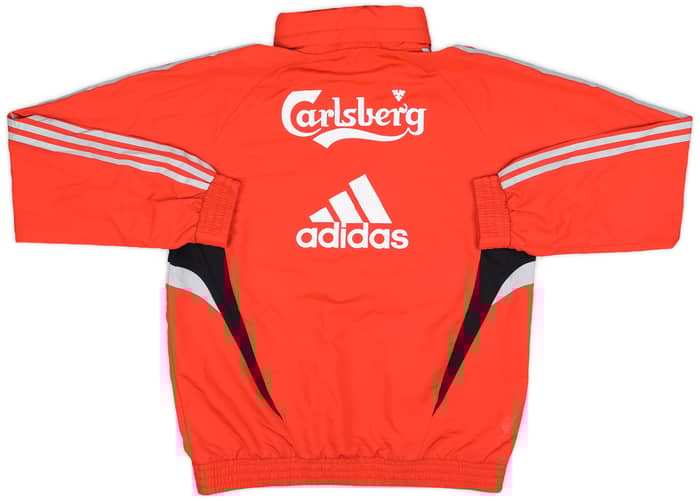 2008-09 Liverpool adidas 1/4 Zip Hooded Drill Top - 8/10 - (M)