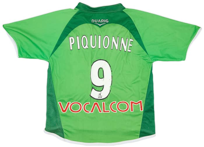 2004-05 Saint Etienne Home Shirt Piquionne #9 - 7/10 - (S)