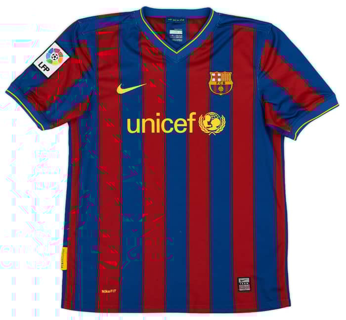 2009-10 Barcelona Home Shirt - 7/10 - (XL.Boys)