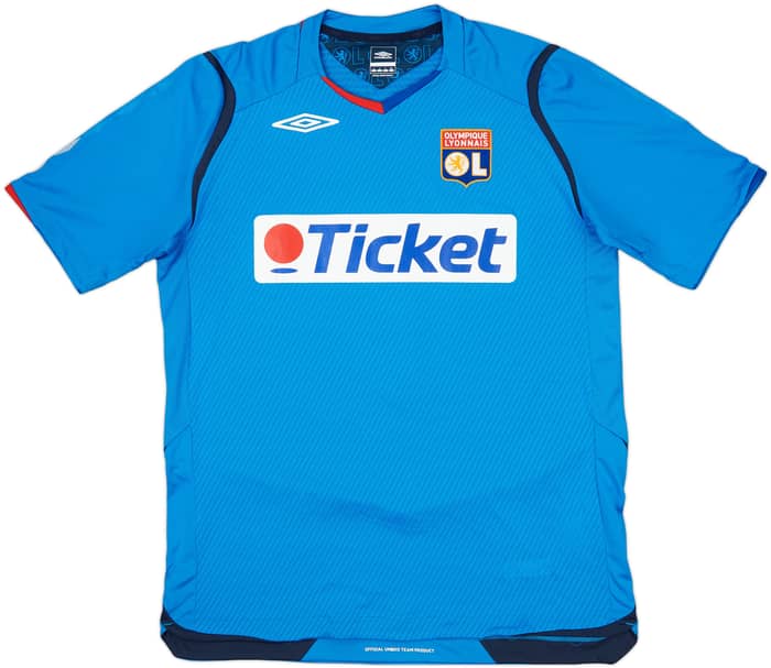 2008-09 Lyon Away Shirt Kakao #7 - 8/10 - (L)