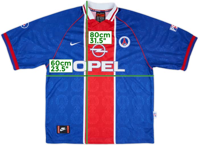 1996-97 Paris Saint-Germain Home Shirt #21 - 7/10 - (XXL)