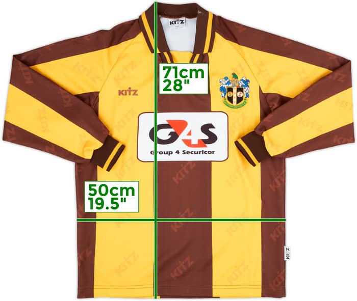 2005-07 Sutton United Home L/S Shirt - 7/10 - (M)