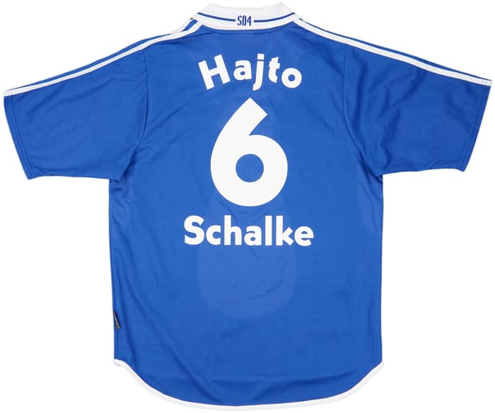 2001-02 Schalke Home Shirt Hajto #6 - 7/10 - (M)