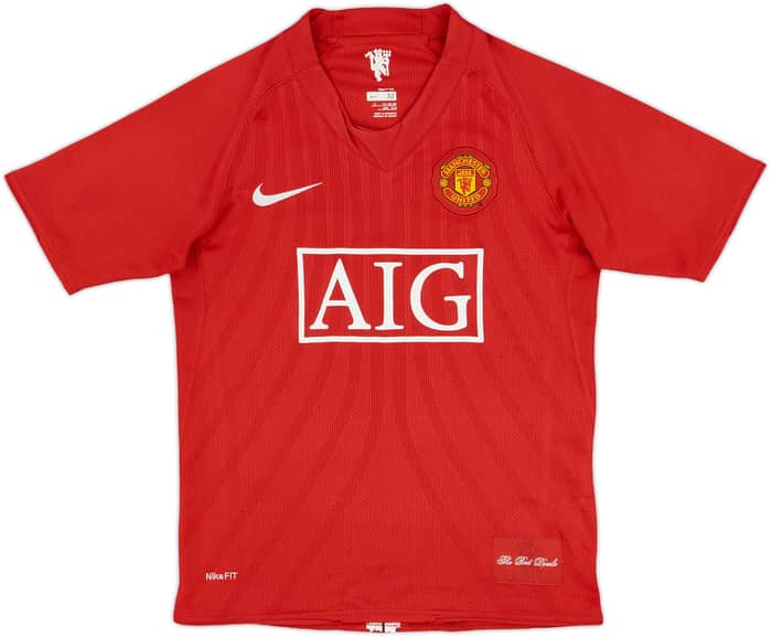 2007-09 Manchester United Home Shirt Rooney #10 - 4/10 - (M.Boys)