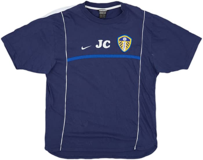 2002-03 Leeds United Staff Issue Nike Training Shirt 'JC' - 7/10 - (XL)
