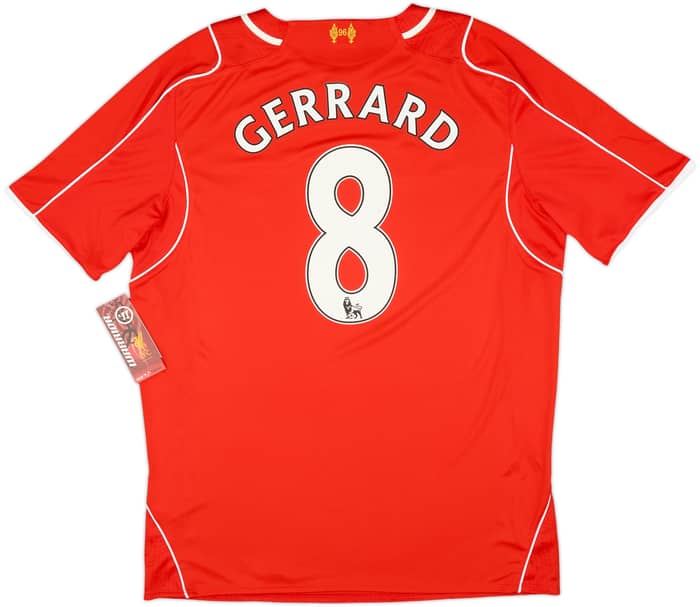 2014-15 Liverpool Home Shirt Gerrard #8 (L)