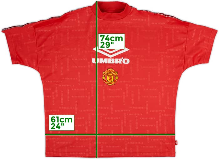 1998-99 Manchester United Umbro Training Shirt - 8/10 - (L)