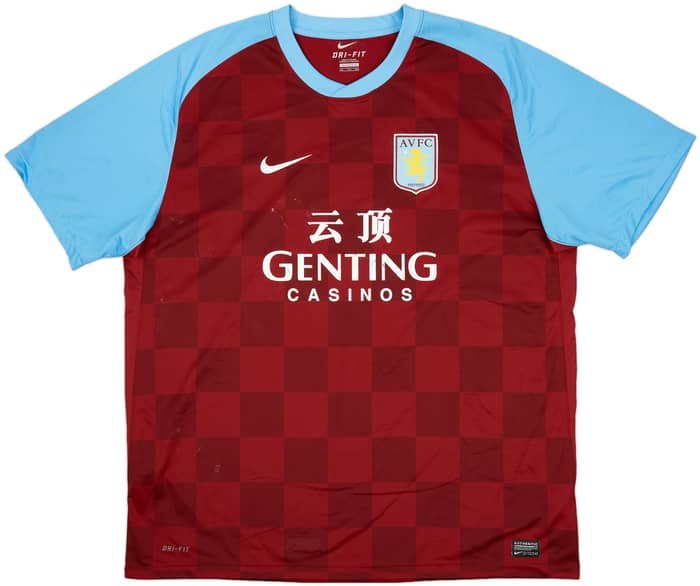 2011-12 Aston Villa Home Shirt Bent #9 - 4/10 - (XXL)