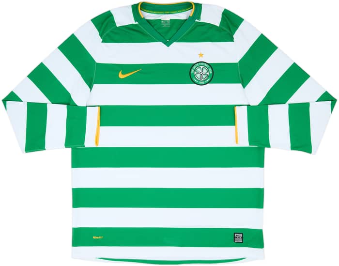 2008-10 Celtic Home L/S Shirt Nakamura #25 - 10/10 - (XL)