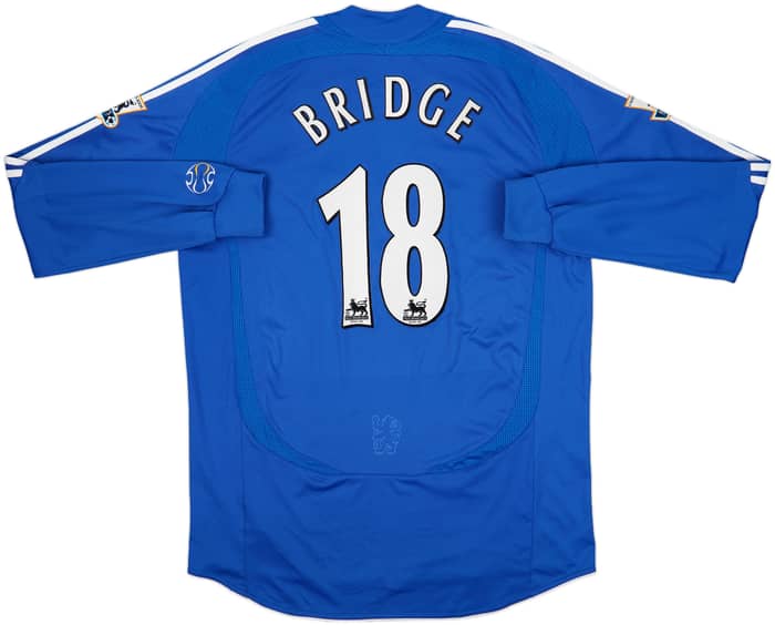 2006-08 Chelsea Home L/S Shirt Bridge #18 - 8/10 - (L)