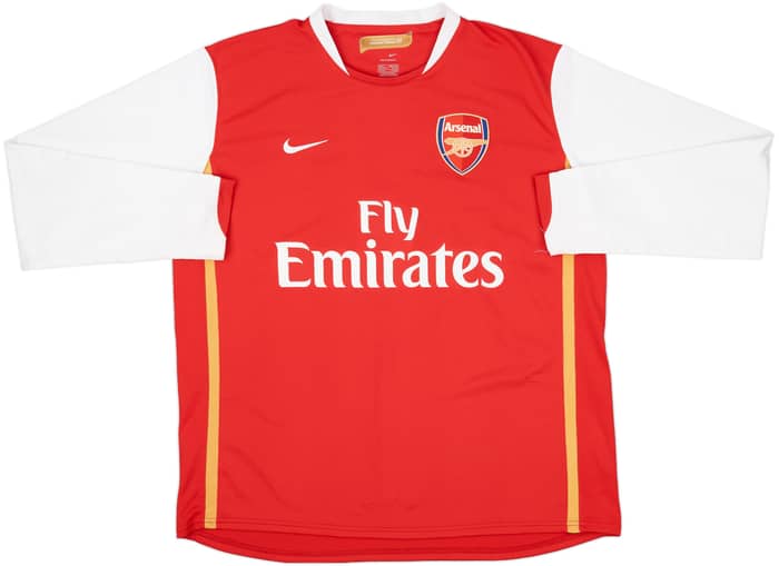 2006-08 Arsenal Home L/S Shirt Senderos #6 - 6/10 - (L)
