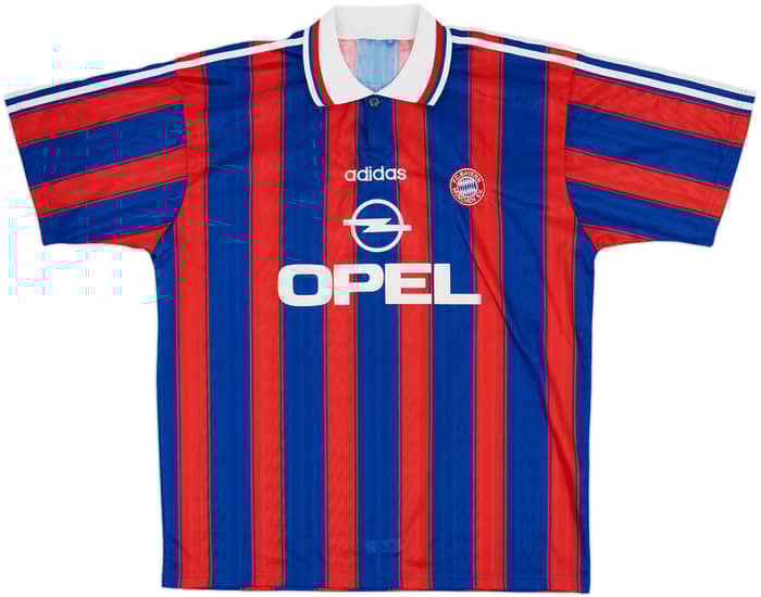 1995-97 Bayern Munich Signed Home Shirt Basler #13 - 8/10 - (XL)