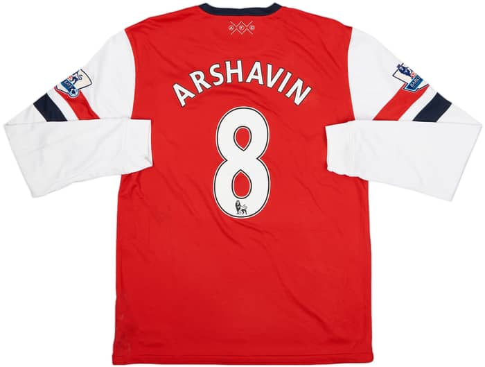 2012-14 Arsenal Home L/S Shirt Arshavin #8 - 6/10 - (L)